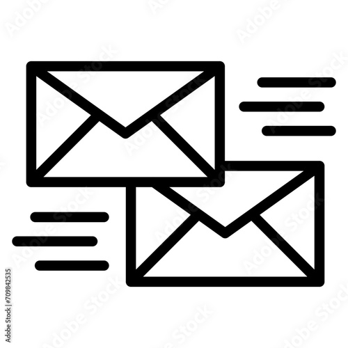 Mass Mailing icon vector image. Can be used for Crowdfunding.