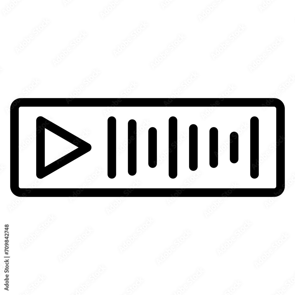Sound Clips icon vector image. Can be used for Crowdfunding. Sound Clips icon vector image. Can be used for Crowdfunding.