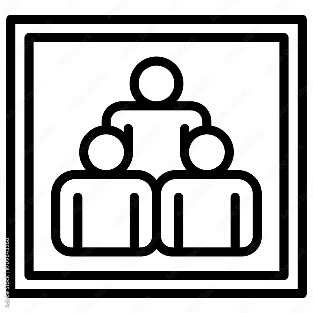Public Image icon vector image. Can be used for Public Relations Agency.