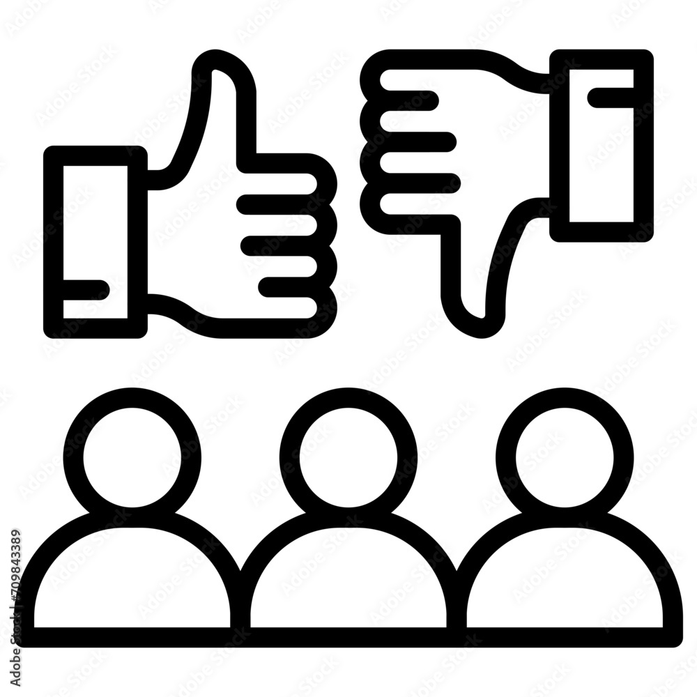 Public Perception icon vector image. Can be used for Public Relations Agency.