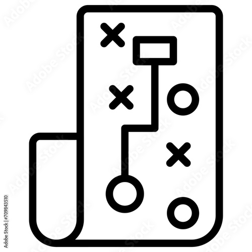 Strategy icon vector image. Can be used for Public Relations Agency.
