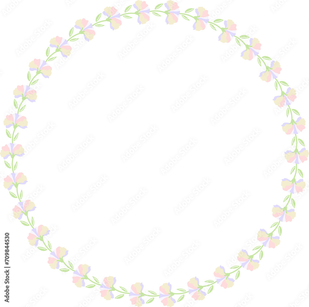 Elegant Pink Flower Frame Elegant Pink Flower Frame
