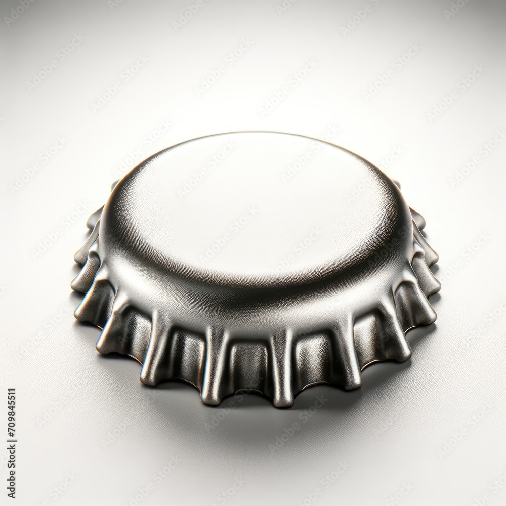 a bottle cap isolated on a white background a bottle cap isolated on a white background