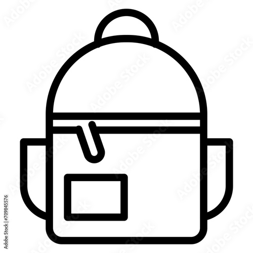 Backpack icon vector image. Can be used for Battle Royale.