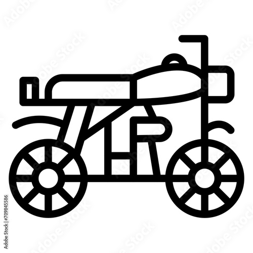 Bike icon vector image. Can be used for Battle Royale.