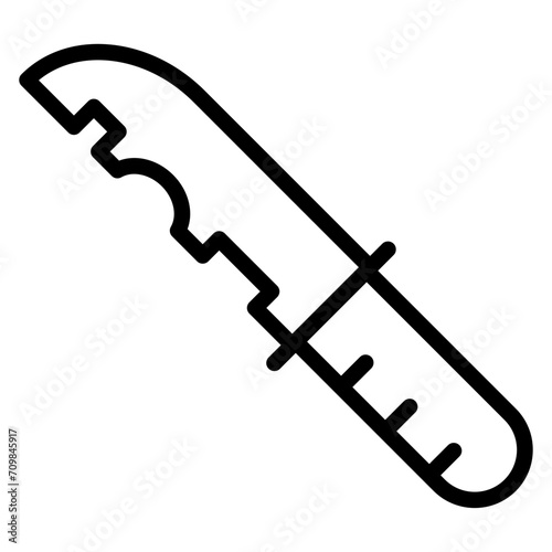 Military Knife icon vector image. Can be used for Battle Royale.