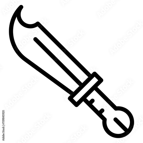 Melee Weapon icon vector image. Can be used for Battle Royale.