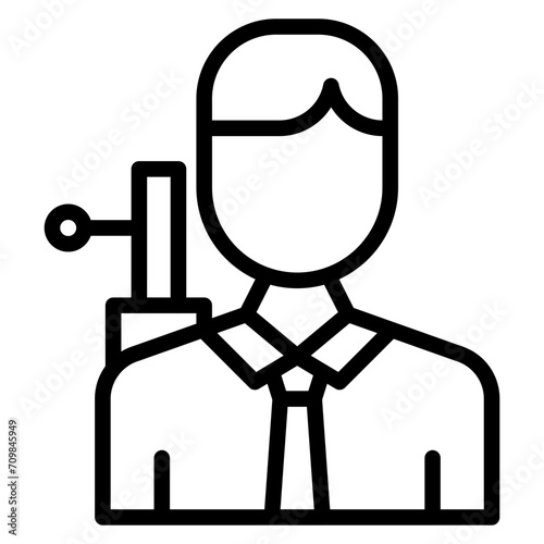 Solo icon vector image. Can be used for Battle Royale.