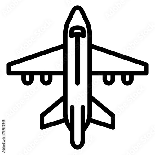 Aircraft icon vector image. Can be used for Battle Royale.
