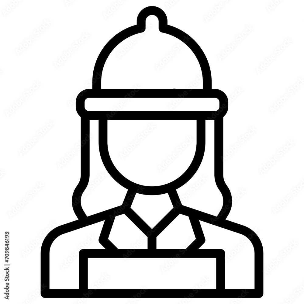 Engineer Female icon vector image. Can be used for Industry. Engineer Female icon vector image. Can be used for Industry.