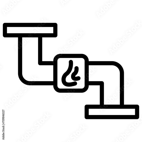 Natural Gas icon vector image. Can be used for Industry.