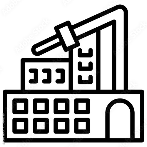 Mining Industry icon vector image. Can be used for Industry.
