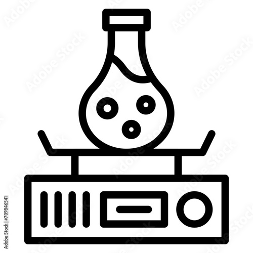 Magnetic Stirrer icon vector image. Can be used for Science.