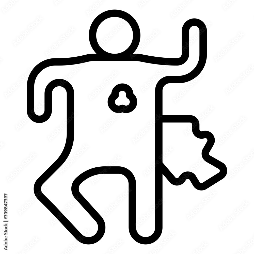 Murder Chalk icon vector image. Can be used for Prison. Murder Chalk icon vector image. Can be used for Prison.