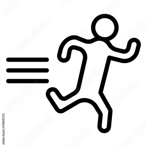 Chase icon vector image. Can be used for Prison.