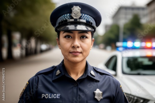 police officer, uniform, authentic expression, street patrol