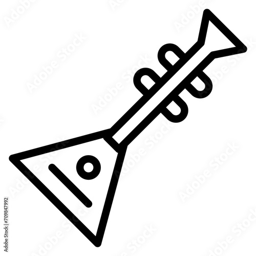 Balalaika icon vector image. Can be used for Instrument.