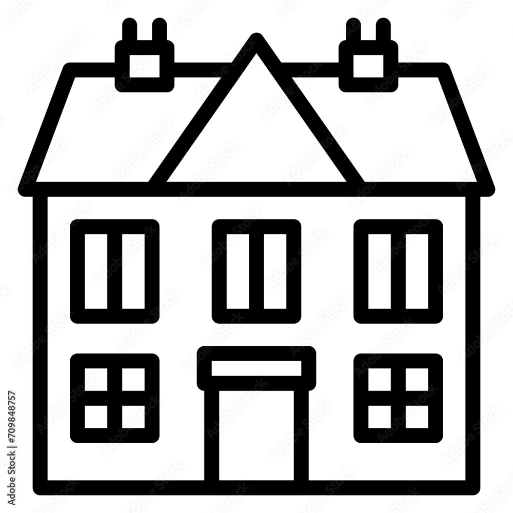 Mansion icon vector image. Can be used for Luxury. Mansion icon vector image. Can be used for Luxury.