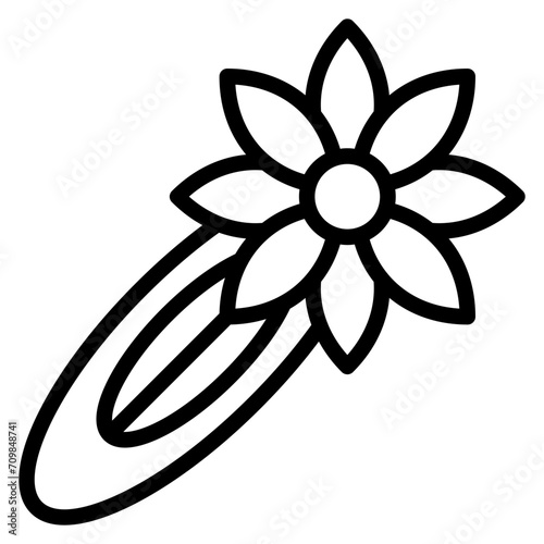 Hair Pin icon vector image. Can be used for Luxury.