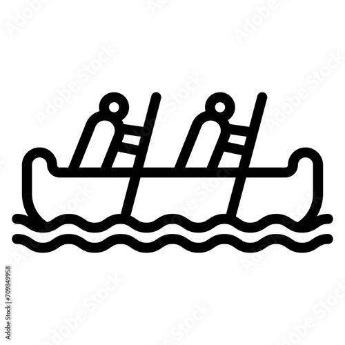 Rafting icon vector image. Can be used for Adventure.