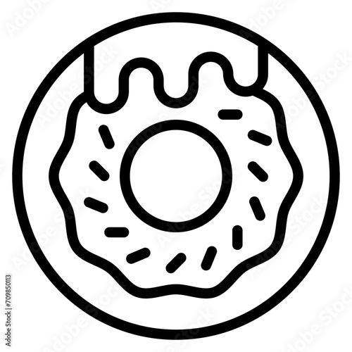 Donuts icon vector image. Can be used for Nutrition.