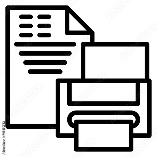 Page Setup icon vector image. Can be used for Printing.