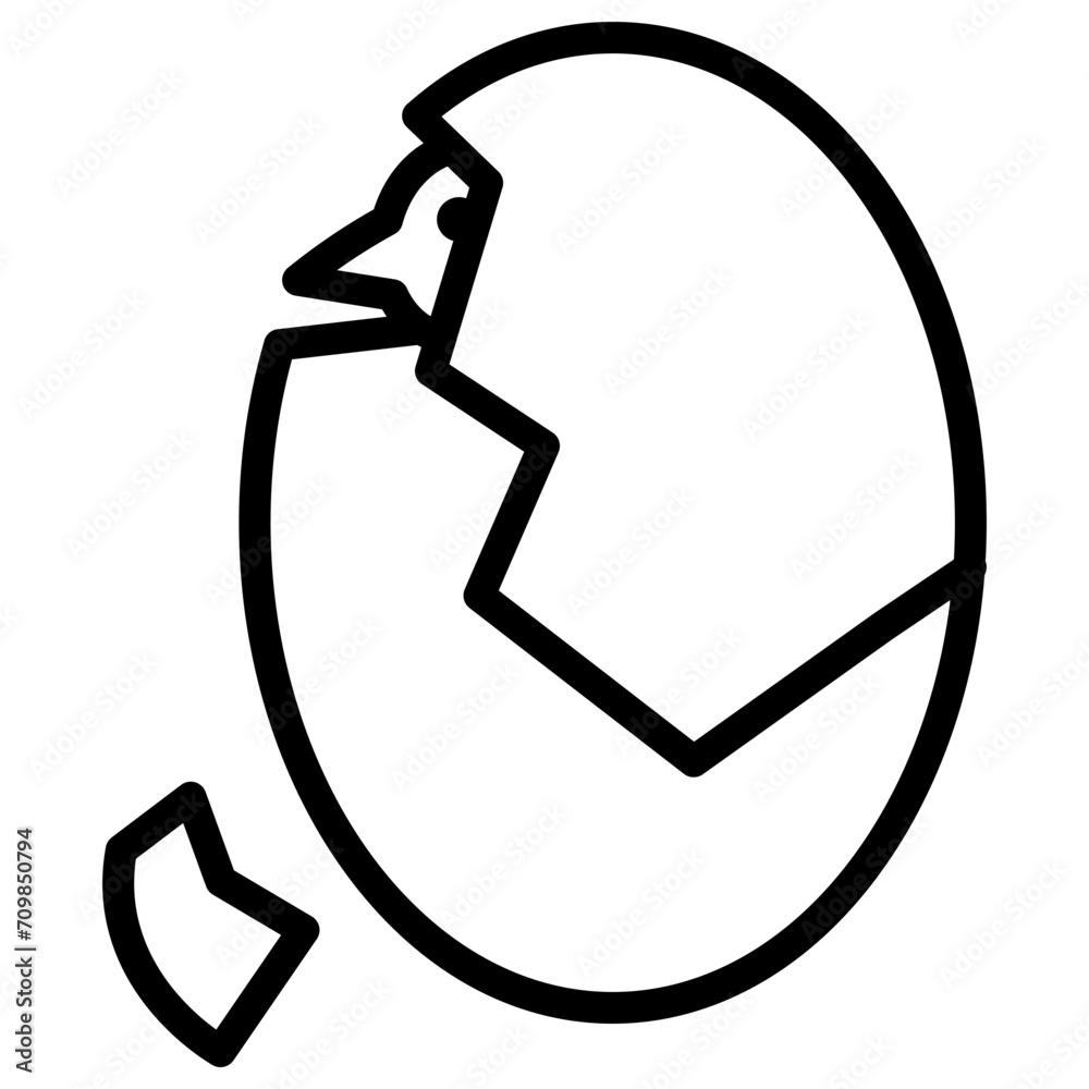 Hatching Chick icon vector image. Can be used for Carnival. Hatching Chick icon vector image. Can be used for Carnival.