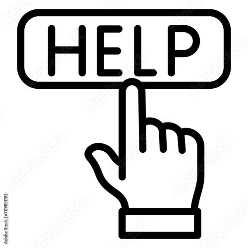 Help icon vector image. Can be used for Homeless.