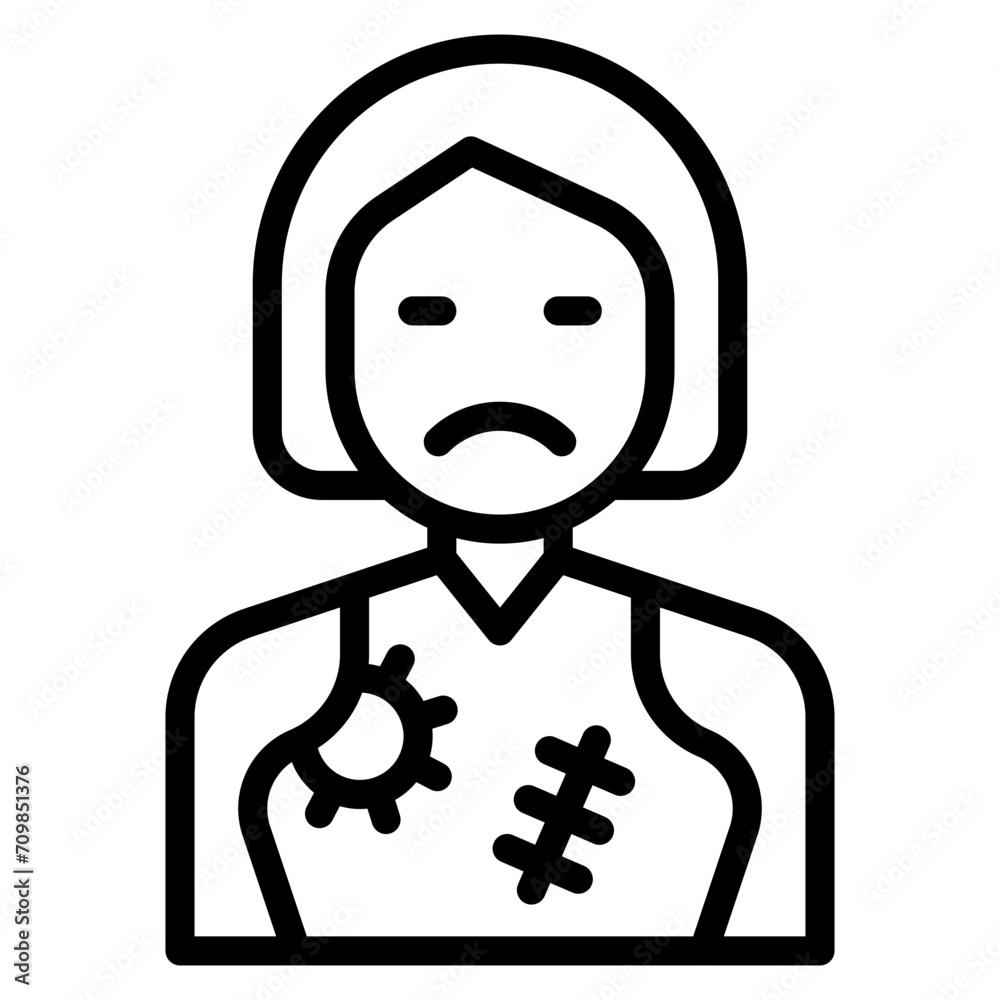 Starvation icon vector image. Can be used for Homeless.
