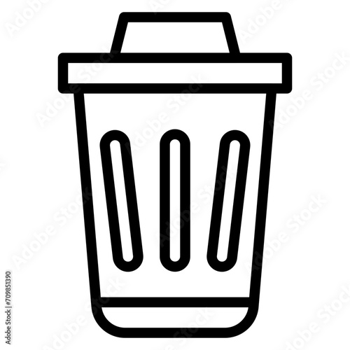 Trash icon vector image. Can be used for Homeless.
