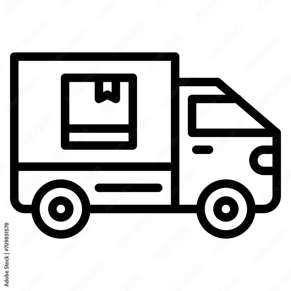 Delivery Truck icon vector image. Can be used for Supply Chain. Delivery Truck icon vector image. Can be used for Supply Chain.