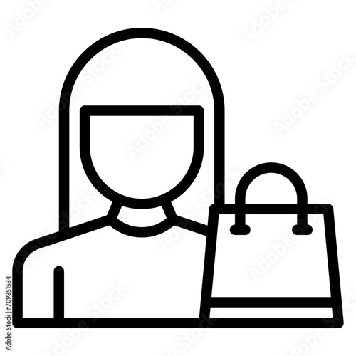 Consumer icon vector image. Can be used for Supply Chain.