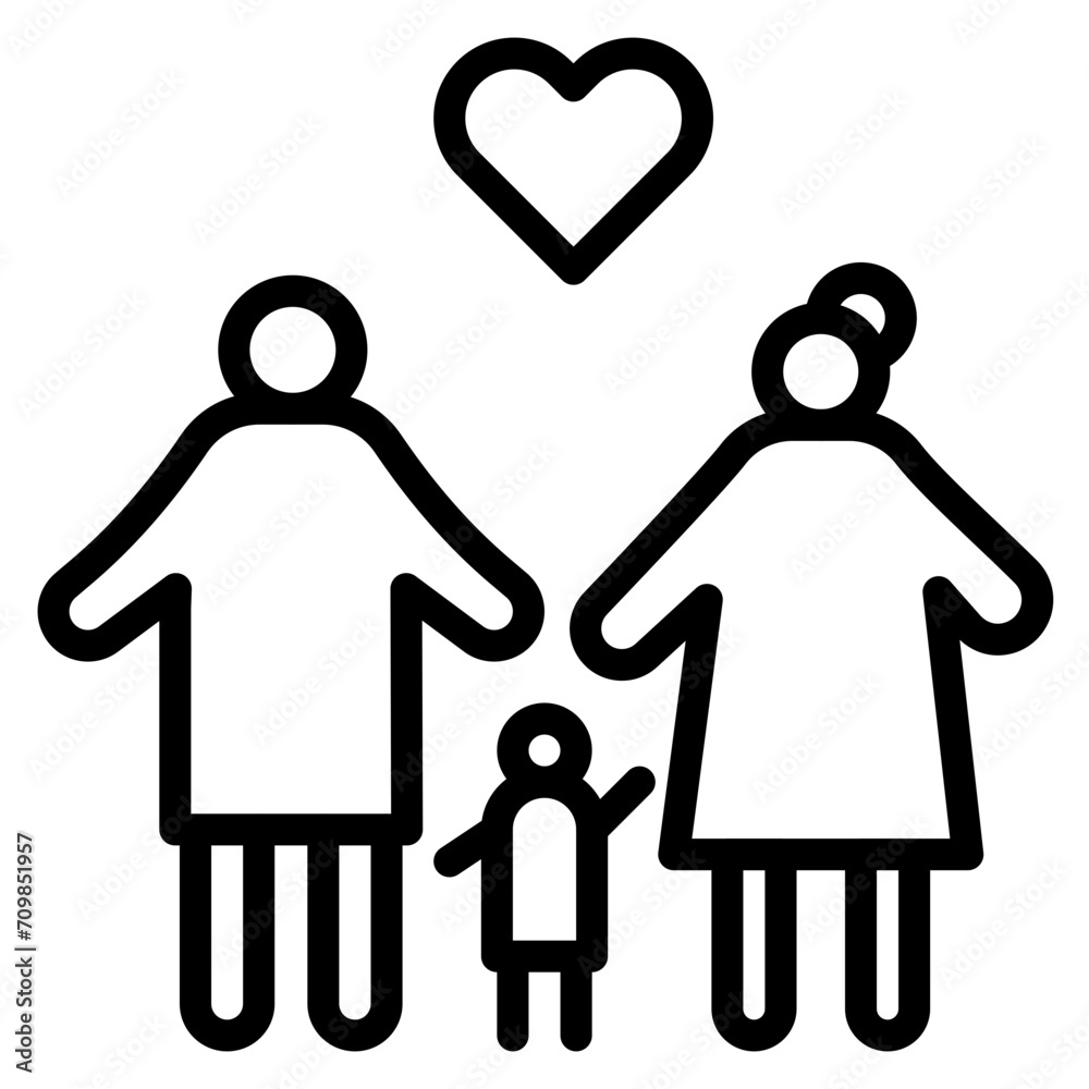 Good Parenting icon vector image. Can be used for Child Adoption. Good Parenting icon vector image. Can be used for Child Adoption.