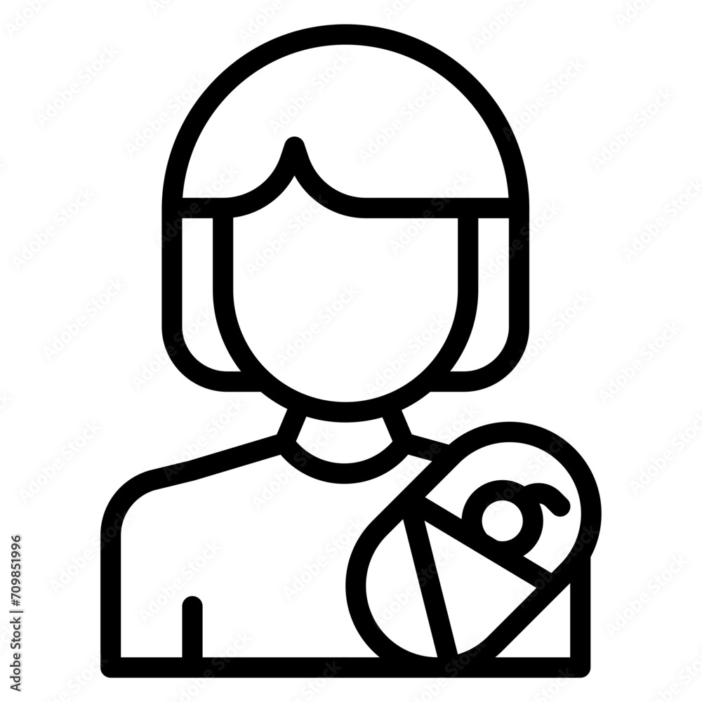 Mother icon vector image. Can be used for Child Adoption. Mother icon vector image. Can be used for Child Adoption.
