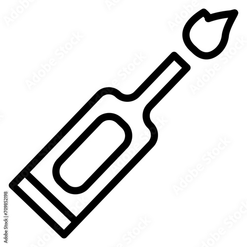 Molotov icon vector image. Can be used for Shooting.