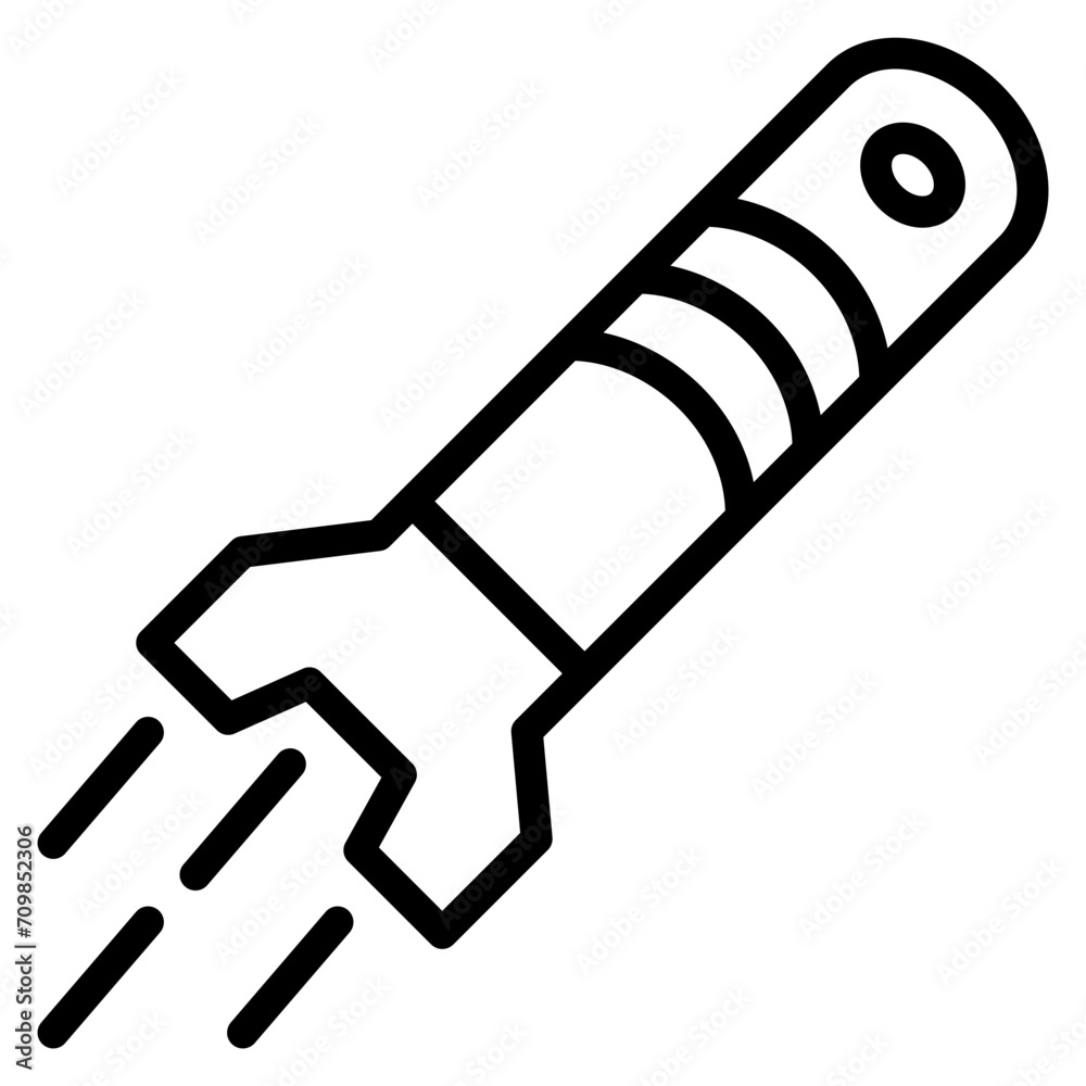 Torpedo icon vector image. Can be used for Shooting. Torpedo icon vector image. Can be used for Shooting.