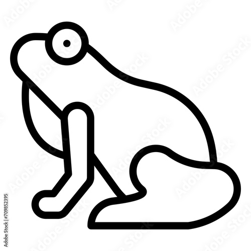 Frog icon vector image. Can be used for Fairytale.