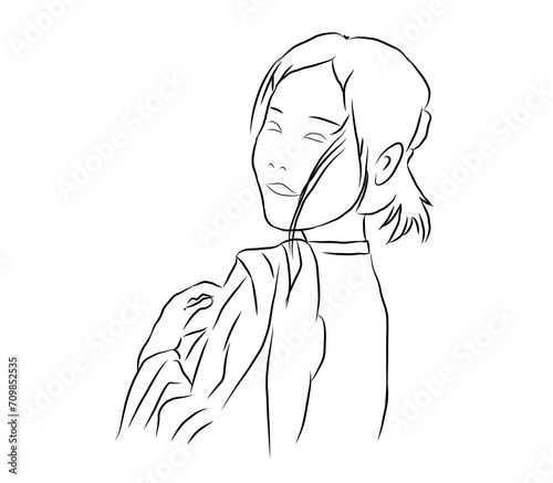 illustration of a girl