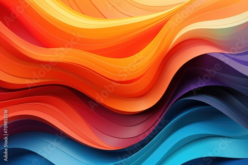Abstract 3d luxury premium background  colorful flowing curved waves  golden accent  lighting effect
