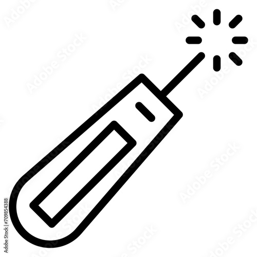 Laser Therapy icon vector image. Can be used for Cosmetology.
