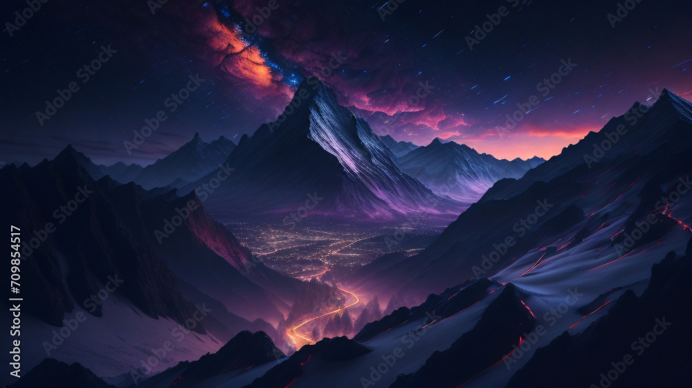 Night Alps 2, Generative AI