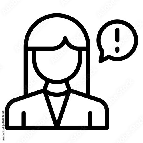 Female Informant icon vector image. Can be used for Crime Investigation.