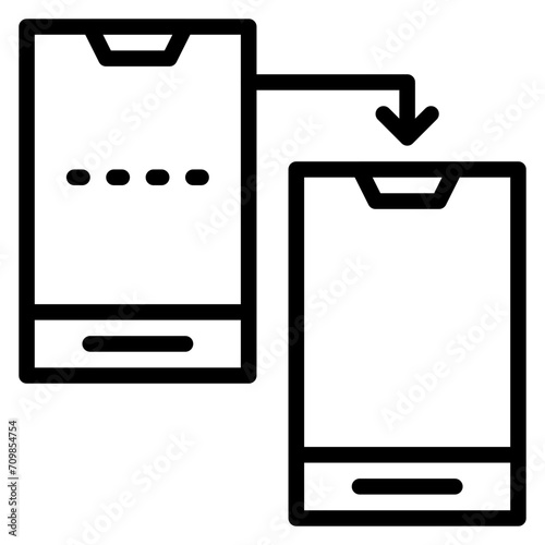 Phone Cloning icon vector image. Can be used for Crime Investigation.
