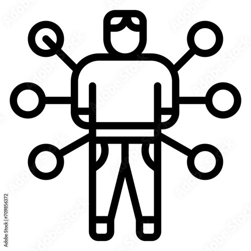 Skillset icon vector image. Can be used for Staff Management.