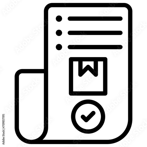 Order Confirmation icon vector image. Can be used for Digital Retail.