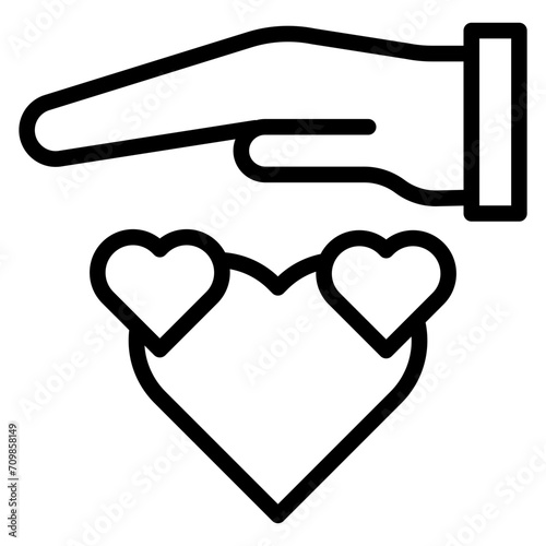 Kindness icon vector image. Can be used for Core Values.