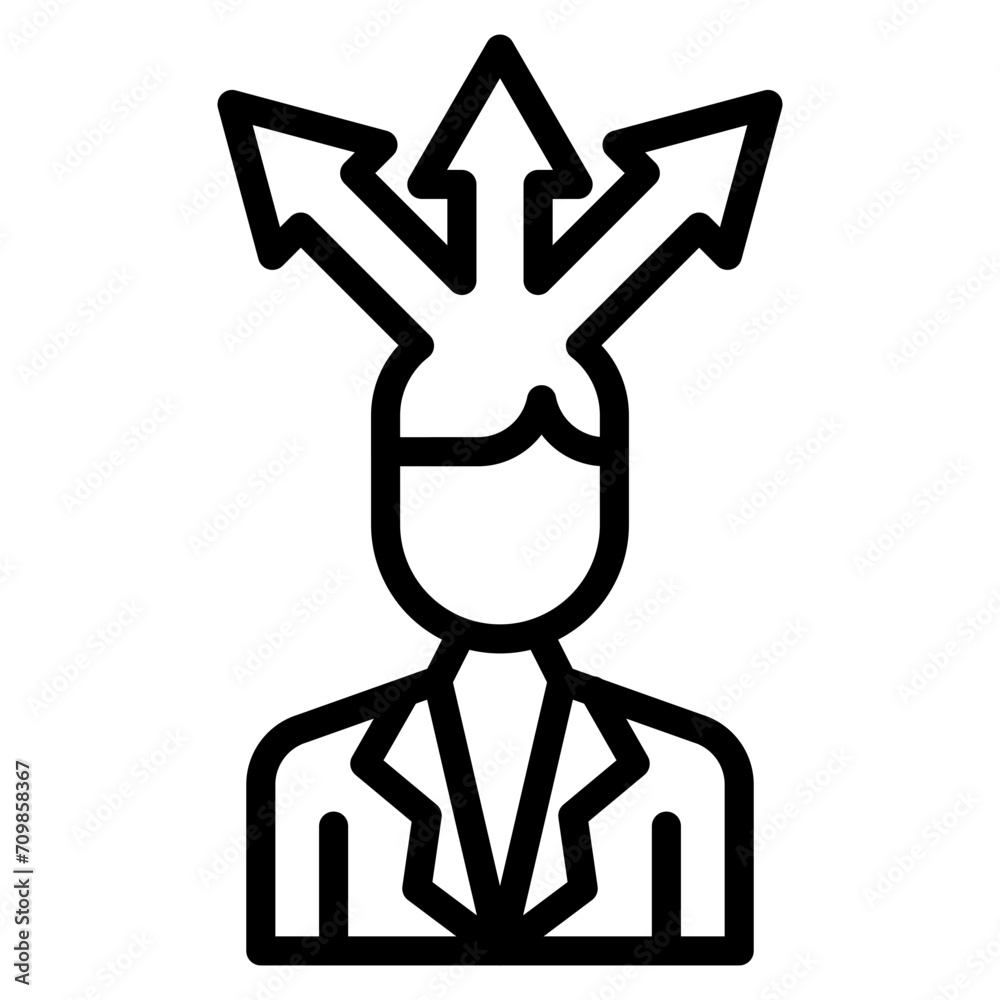 Decision Making icon vector image. Can be used for Personal Growth. Decision Making icon vector image. Can be used for Personal Growth.