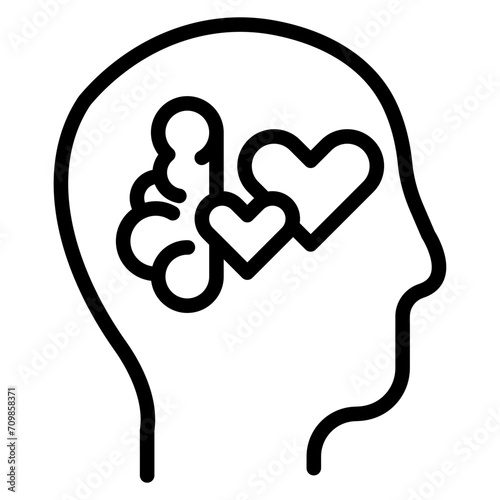 Emotional Intelligence icon vector image. Can be used for Personal Growth. photo
