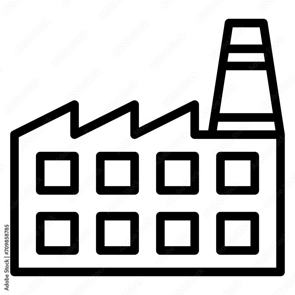 Factory icon vector image. Can be used for Mass Production. Factory icon vector image. Can be used for Mass Production.