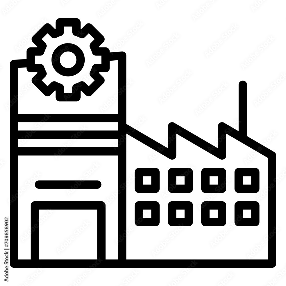 Manufacturing Plant icon vector image. Can be used for Mass Production. Manufacturing Plant icon vector image. Can be used for Mass Production.